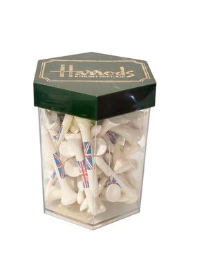 Harrods Knights Bridge Union Jack British Golf Tees Standard Size NEW